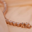 2.5 Carat Rose Gold Lab Diamond Tennis Bracelet