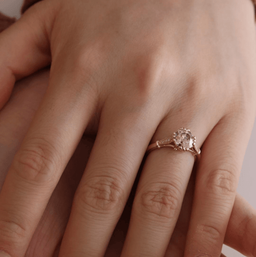 Transitional Cut  Lab Grown Diamond Ring