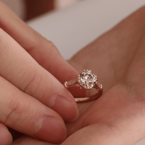 Transitional Cut  Lab Grown Diamond Ring