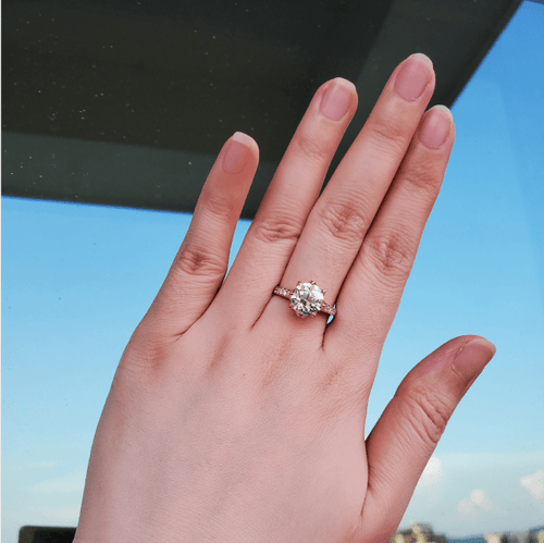 Transitional Cut  Diamond Wedding Ring