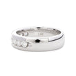 14K White Gold Round Diamond Half Eternity Ring