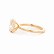 18k Yellow Gold 2 Carat Oval Cut Diamond Solitaire Ring