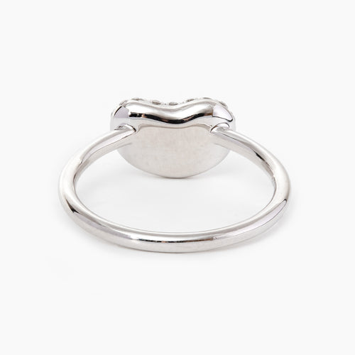 Bean Shape Round Brilliant Cut Lab Diamond Engagement Ring
